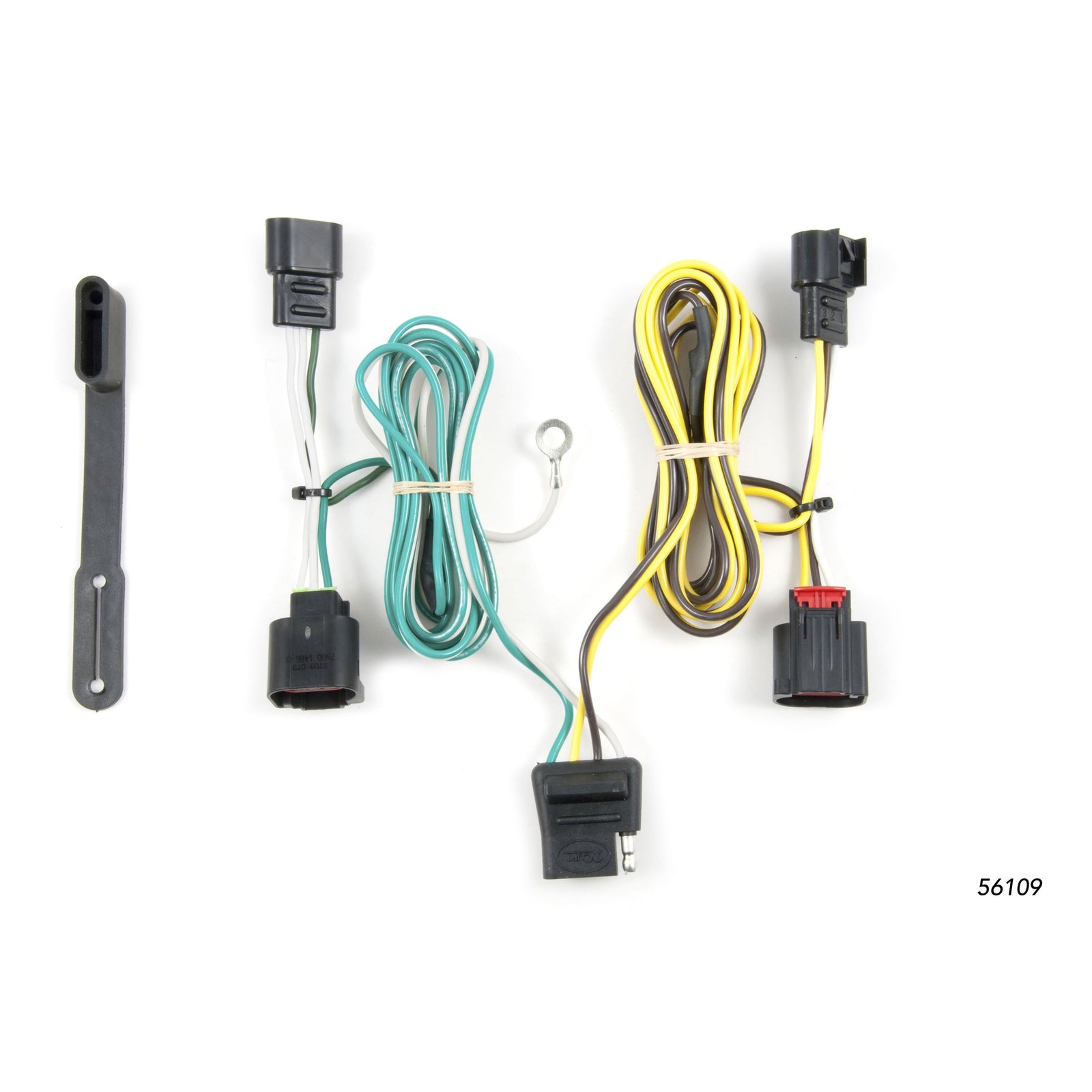 CURT 56109 Vehicle-Side Custom 4-Pin Trailer Wiring Harness, Fits Select Dodge Journey without LED Lights