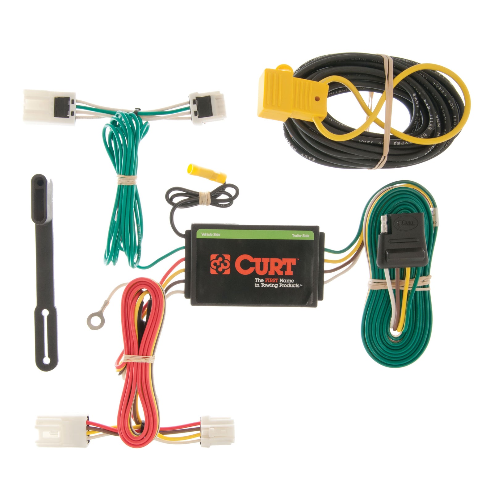CURT 56127 Vehicle-Side Custom 4-Pin Trailer Wiring Harness, Fits Select Mitsubishi RVR, Outlander Sport, Lancer