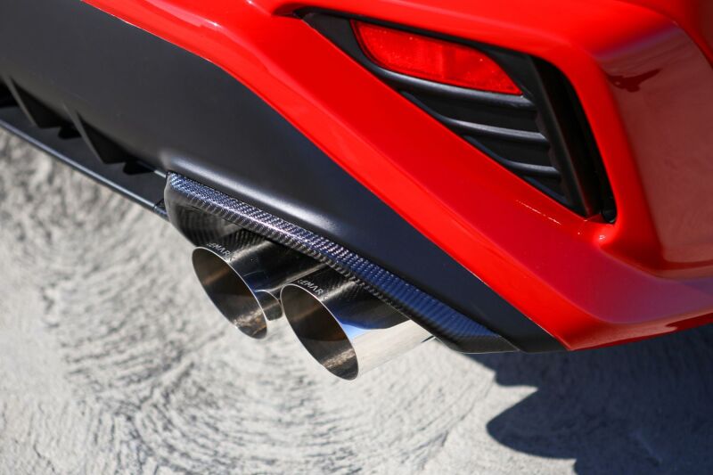 Remark 2022+ Subaru WRX Carbon Fiber Exhaust Finisher - Gloss Finish - RMK-05-EC01S-02