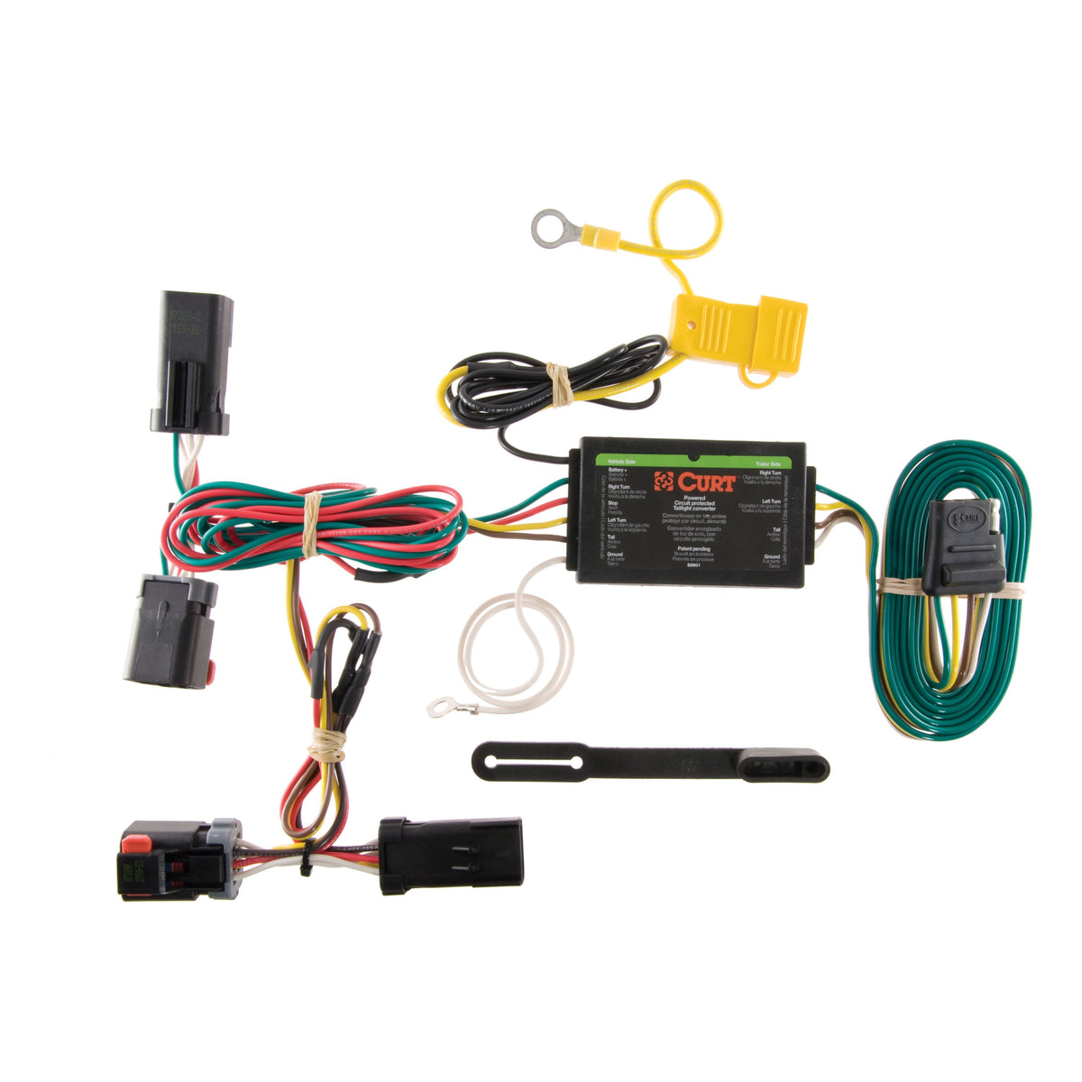 CURT 56145 Vehicle-Side Custom 4-Pin Trailer Wiring Harness, Fits Select Chrysler 300