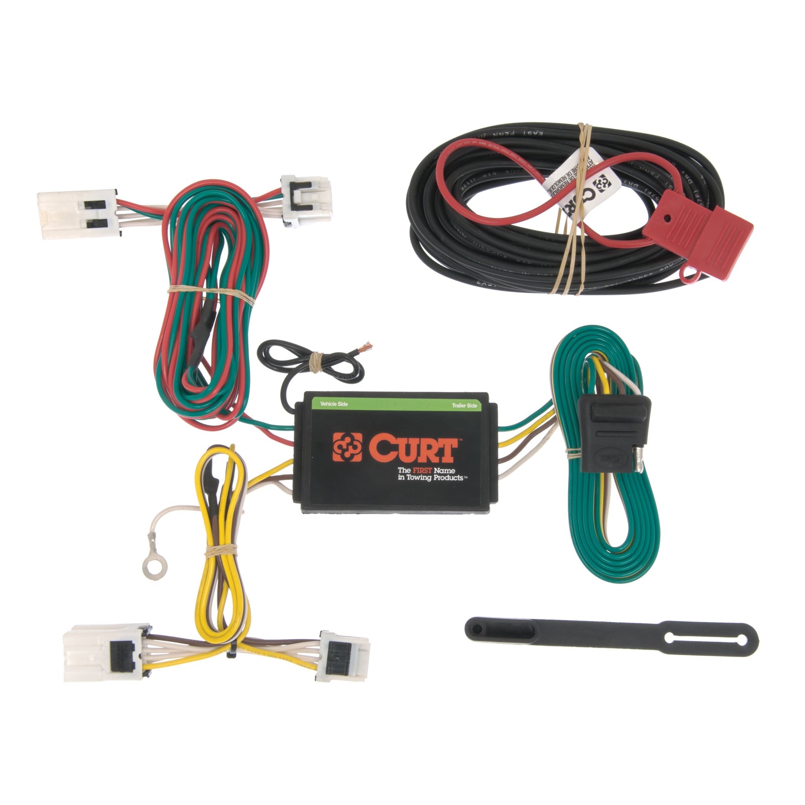 CURT 56148 Vehicle-Side Custom 4-Pin Trailer Wiring Harness, Fits Select Nissan NV1500, NV2500, NV3500