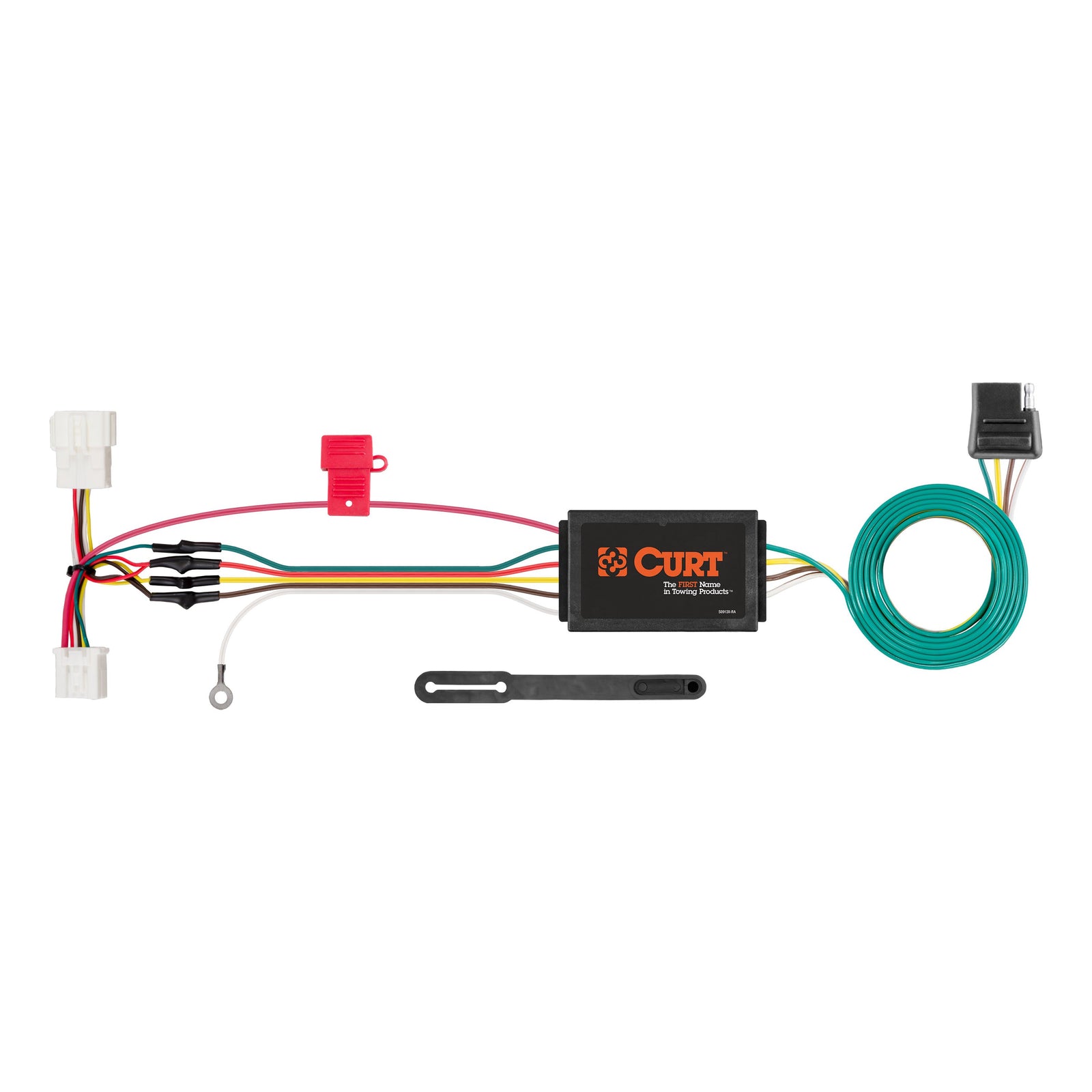 CURT 56158 Vehicle-Side Custom 4-Pin Trailer Wiring Harness, Fits Select Honda CR-V