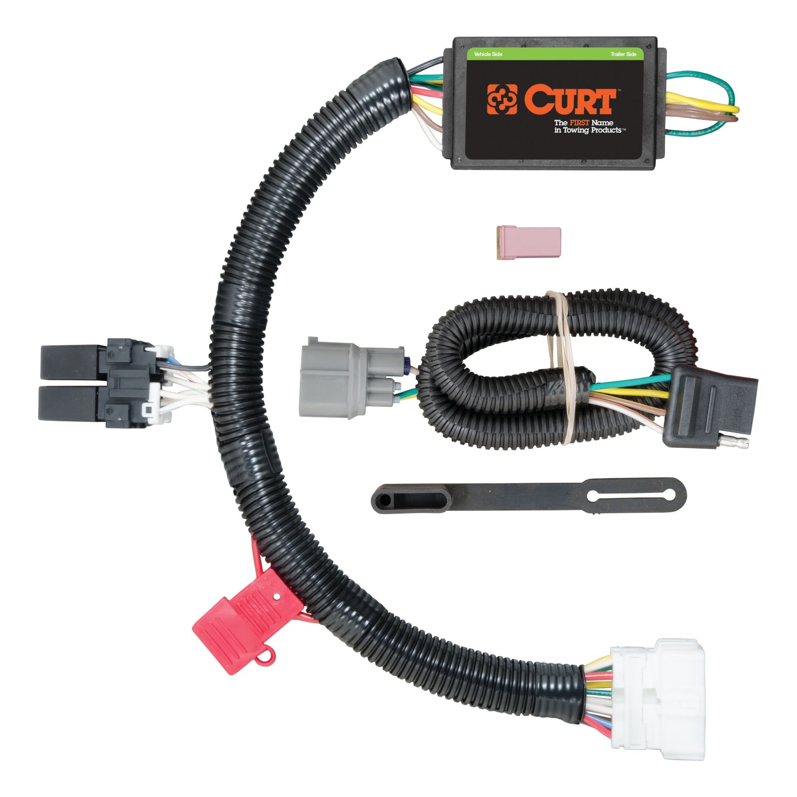 CURT 56170 Vehicle-Side Custom 4-Pin Trailer Wiring Harness, Fits Select Honda Pilot