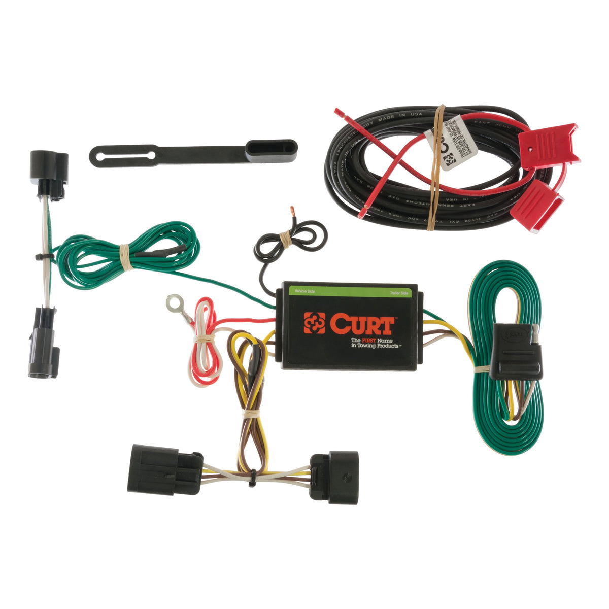 CURT 56180 Vehicle-Side Custom 4-Pin Trailer Wiring Harness, Fits Select Cadillac ATS