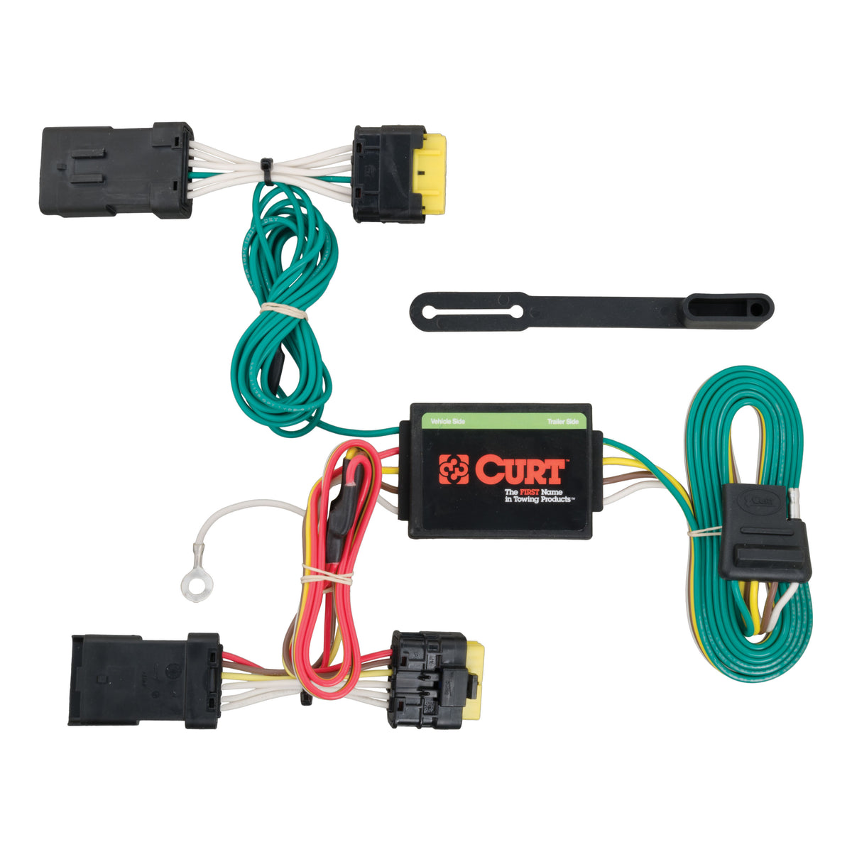 CURT 56185 Vehicle-Side Custom 4-Pin Trailer Wiring Harness, Fits Select Nissan Versa Sedan without LED Taillights