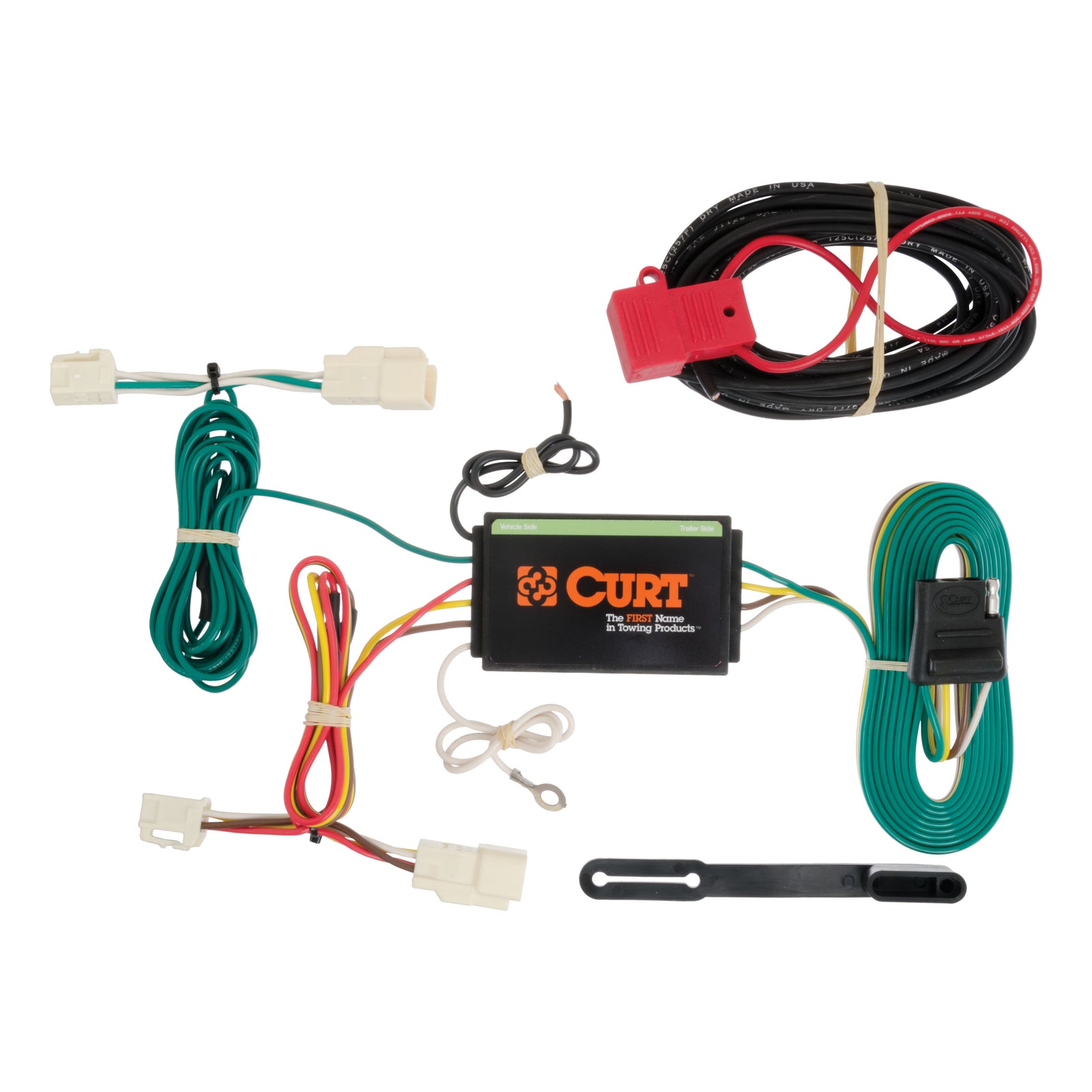 CURT 56189 Vehicle-Side Custom 4-Pin Trailer Wiring Harness, Fits Select Mitsubishi Outlander