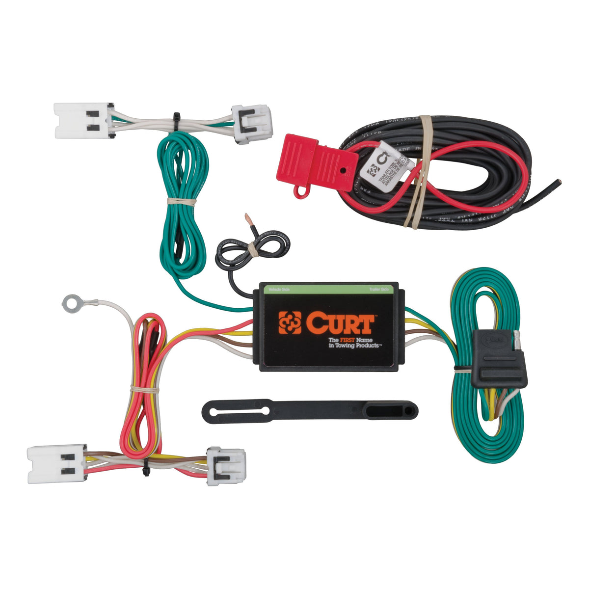 CURT 56205 Vehicle-Side Custom 4-Pin Trailer Wiring Harness, Fits Select Nissan Sentra