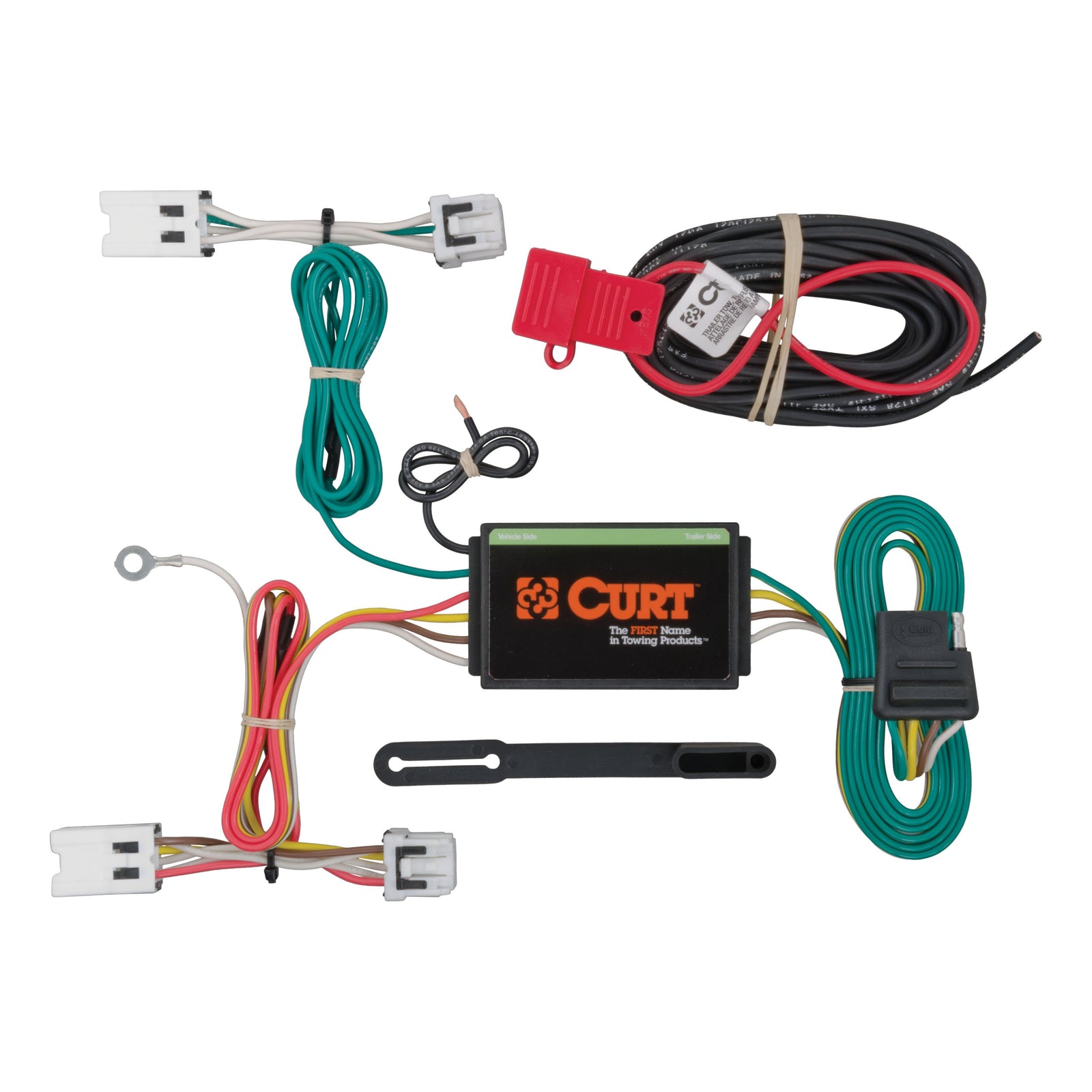 CURT 56205 Vehicle-Side Custom 4-Pin Trailer Wiring Harness, Fits Select Nissan Sentra