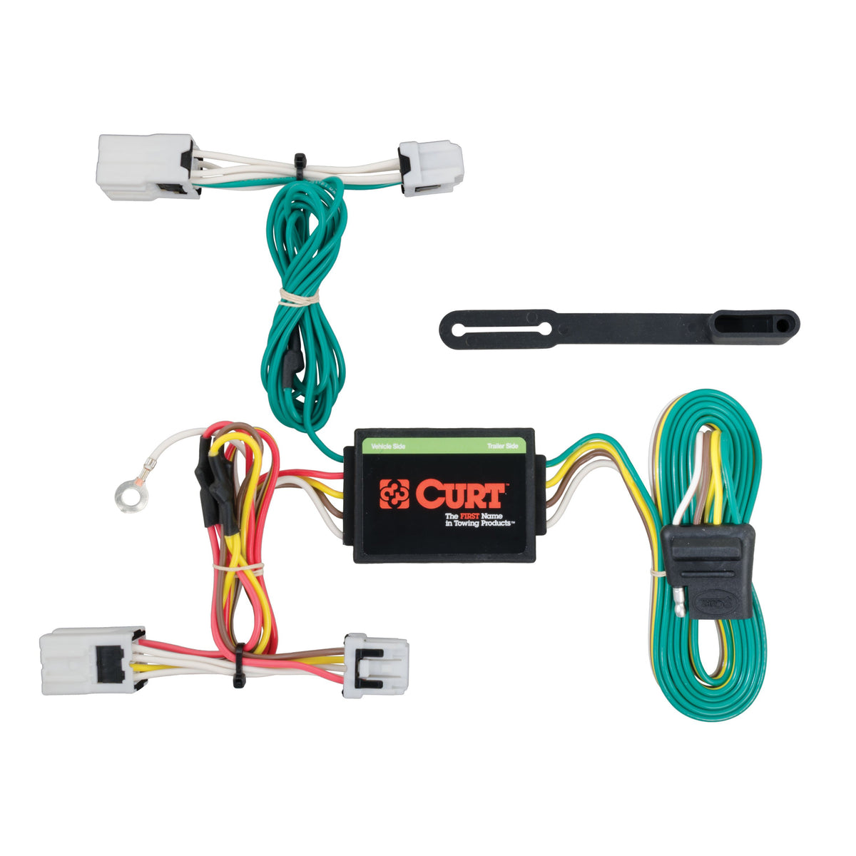 CURT 56206 Vehicle-Side Custom 4-Pin Trailer Wiring Harness, Fits Select Nissan Versa Note