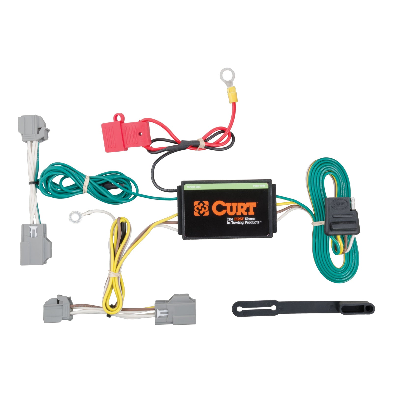 CURT 56207 Vehicle-Side Custom 4-Pin Trailer Wiring Harness, Fits Select Cadillac CTS Sedan