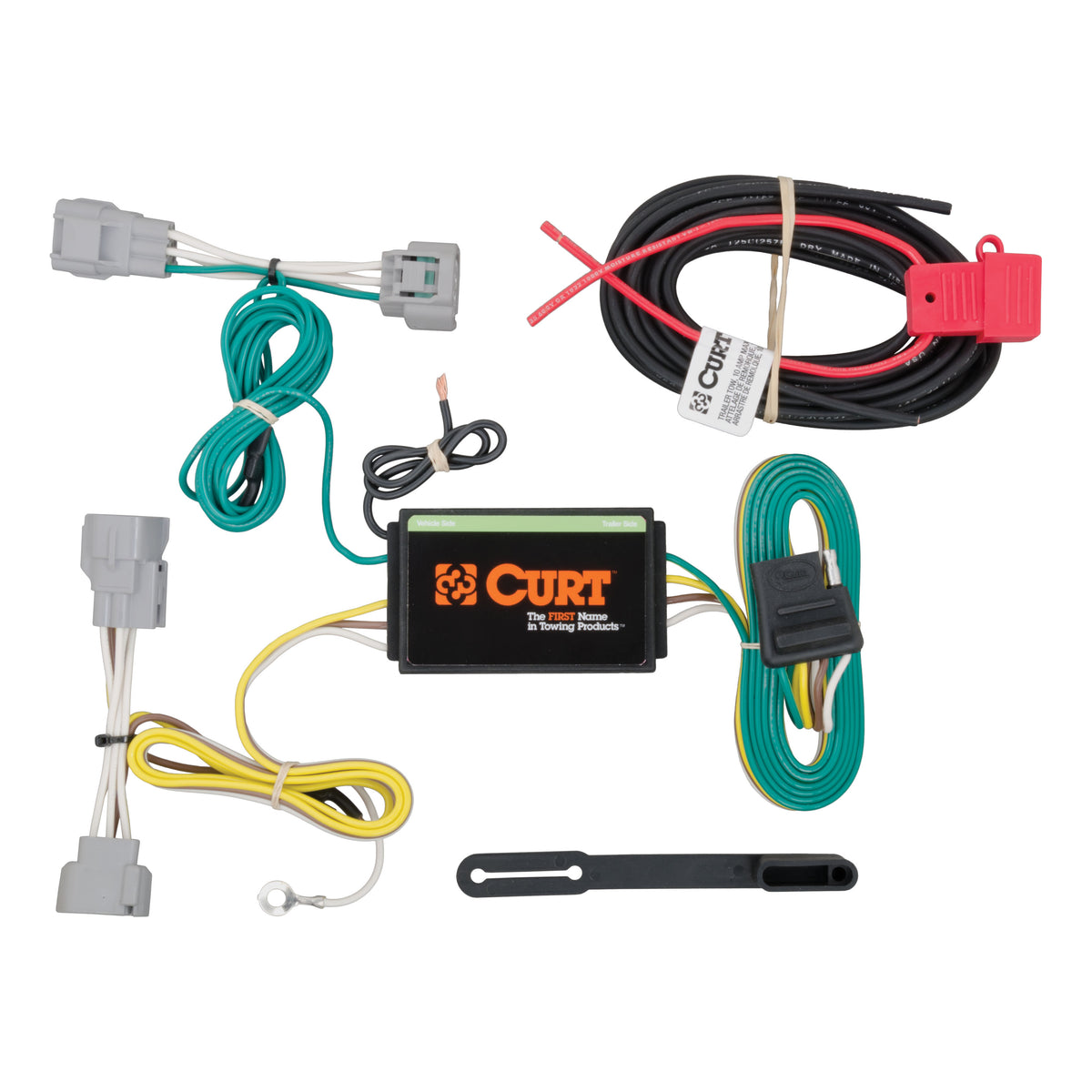 CURT 56208 Vehicle-Side Custom 4-Pin Trailer Wiring Harness, Fits Select Jeep Cherokee