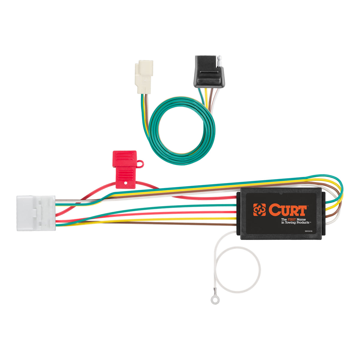 CURT 56217 Vehicle-Side Custom 4-Pin Trailer Wiring Harness, Fits Select Toyota Highlander, Lexus RX350
