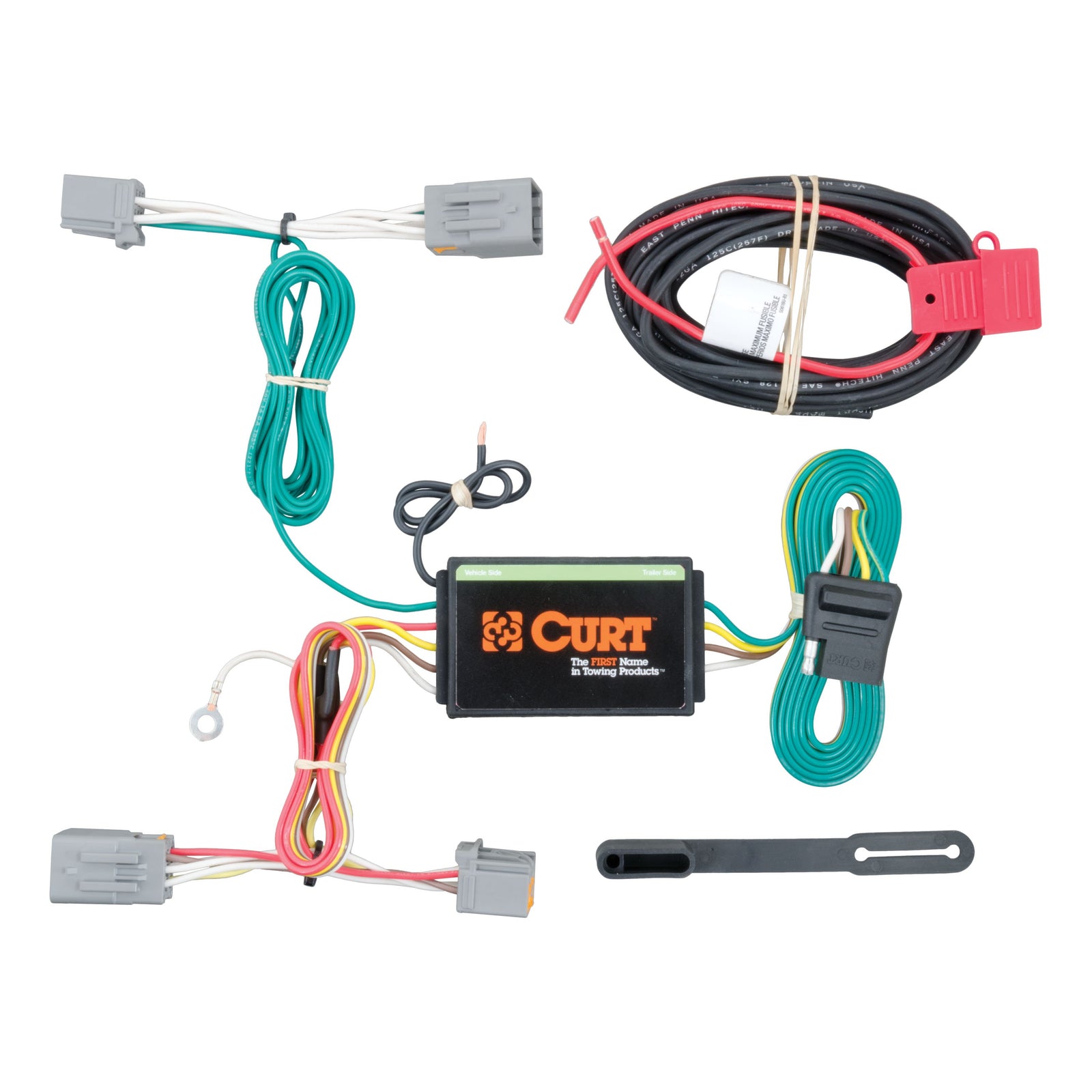 CURT 56224 Vehicle-Side Custom 4-Pin Trailer Wiring Harness, Fits Select Volvo S60, Cross Country