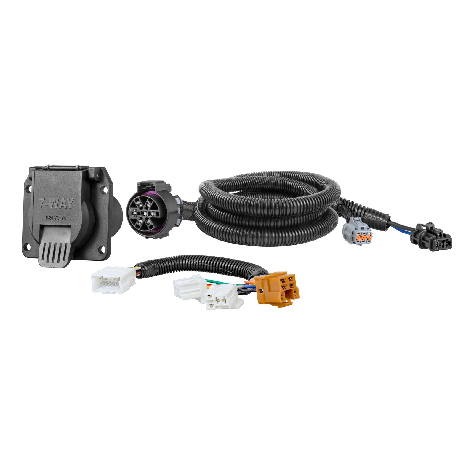 CURT 56226 Vehicle-Side Custom RV Blade 7-Pin Trailer Wiring Harness, Fits Select Nissan Frontier, Pathfinder, Xterra, Suzuki Equator