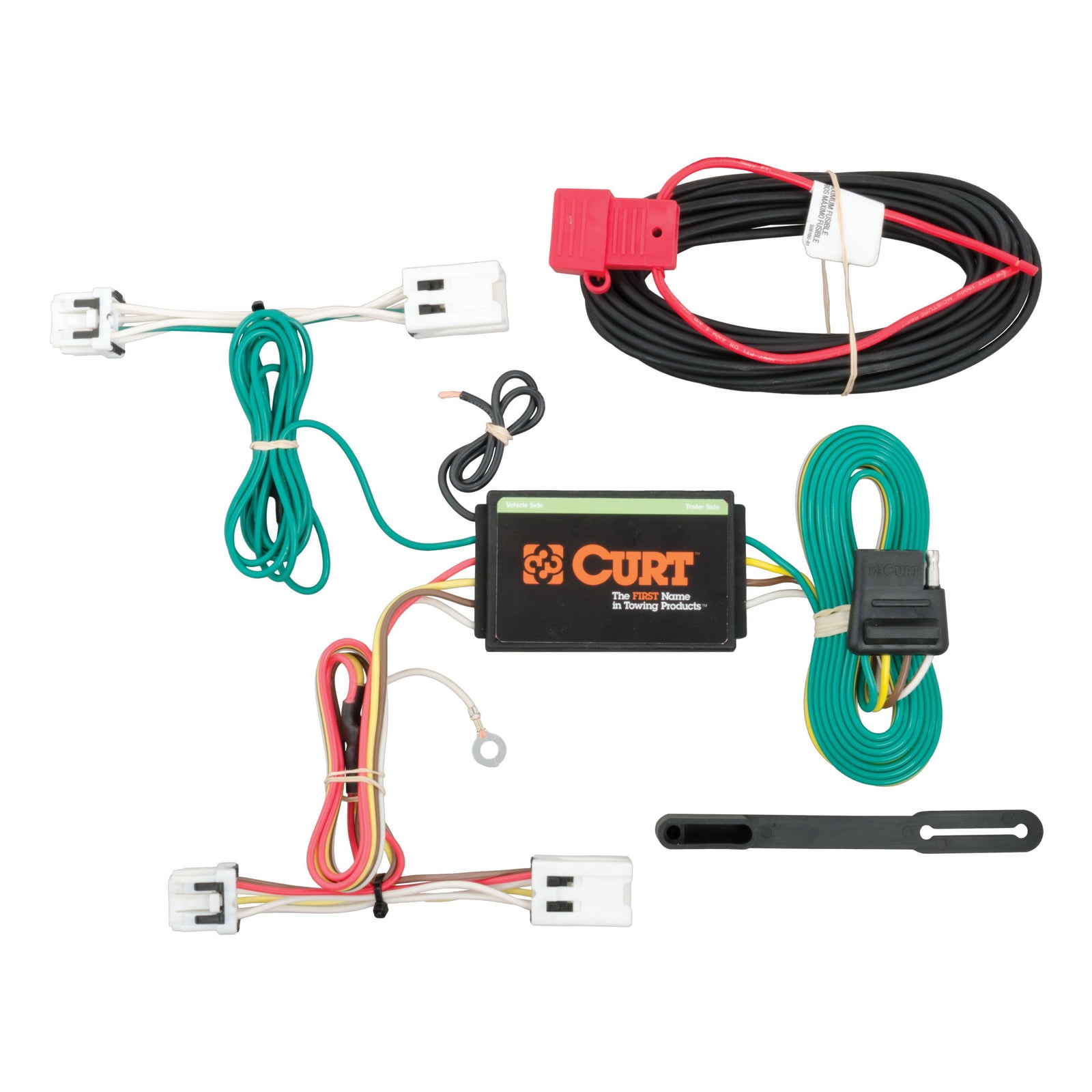 CURT 56227 Vehicle-Side Custom 4-Pin Trailer Wiring Harness, Fits Select Nissan Leaf