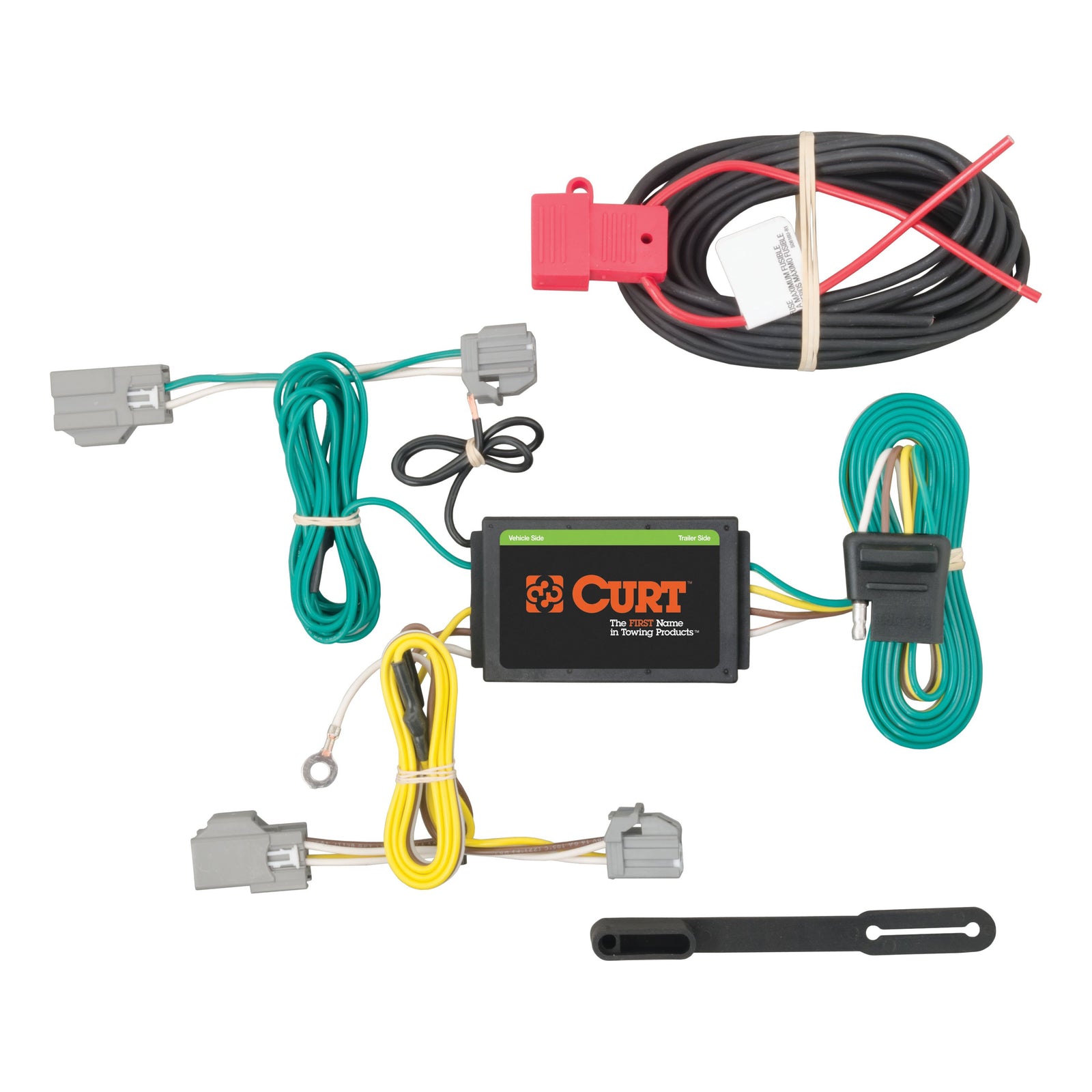 CURT 56242 Vehicle-Side Custom 4-Pin Trailer Wiring Harness, Fits Select Chrysler 200