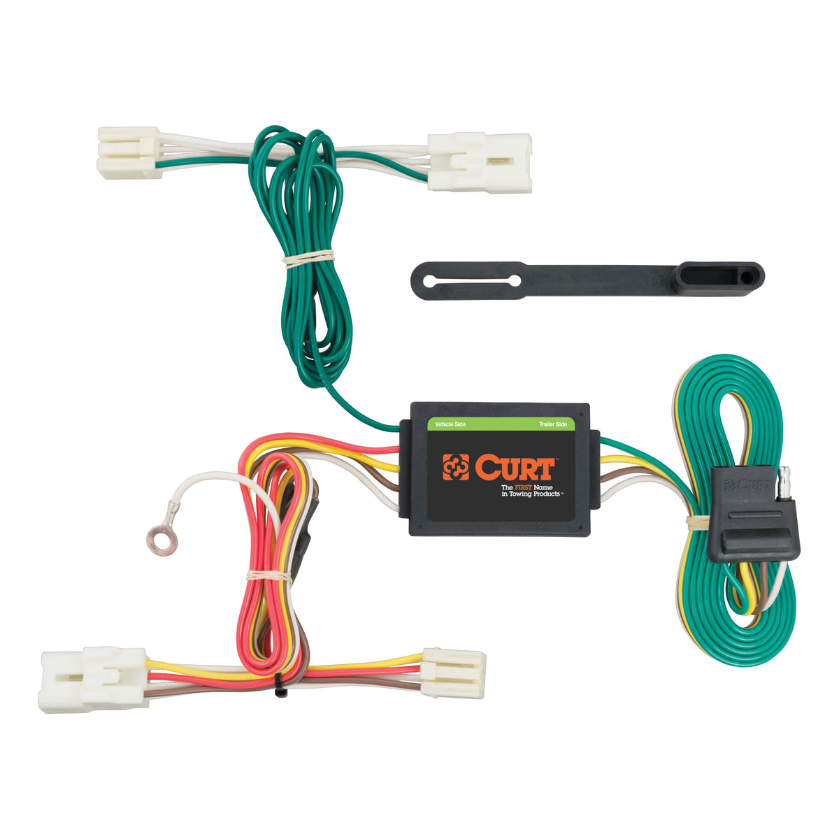 CURT 56254 Vehicle-Side Custom 4-Pin Trailer Wiring Harness, Fits Select Hyundai Accent Hatchback