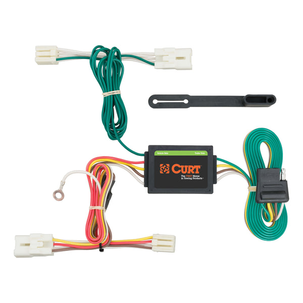 CURT 56254 Vehicle-Side Custom 4-Pin Trailer Wiring Harness, Fits Select Hyundai Accent Hatchback
