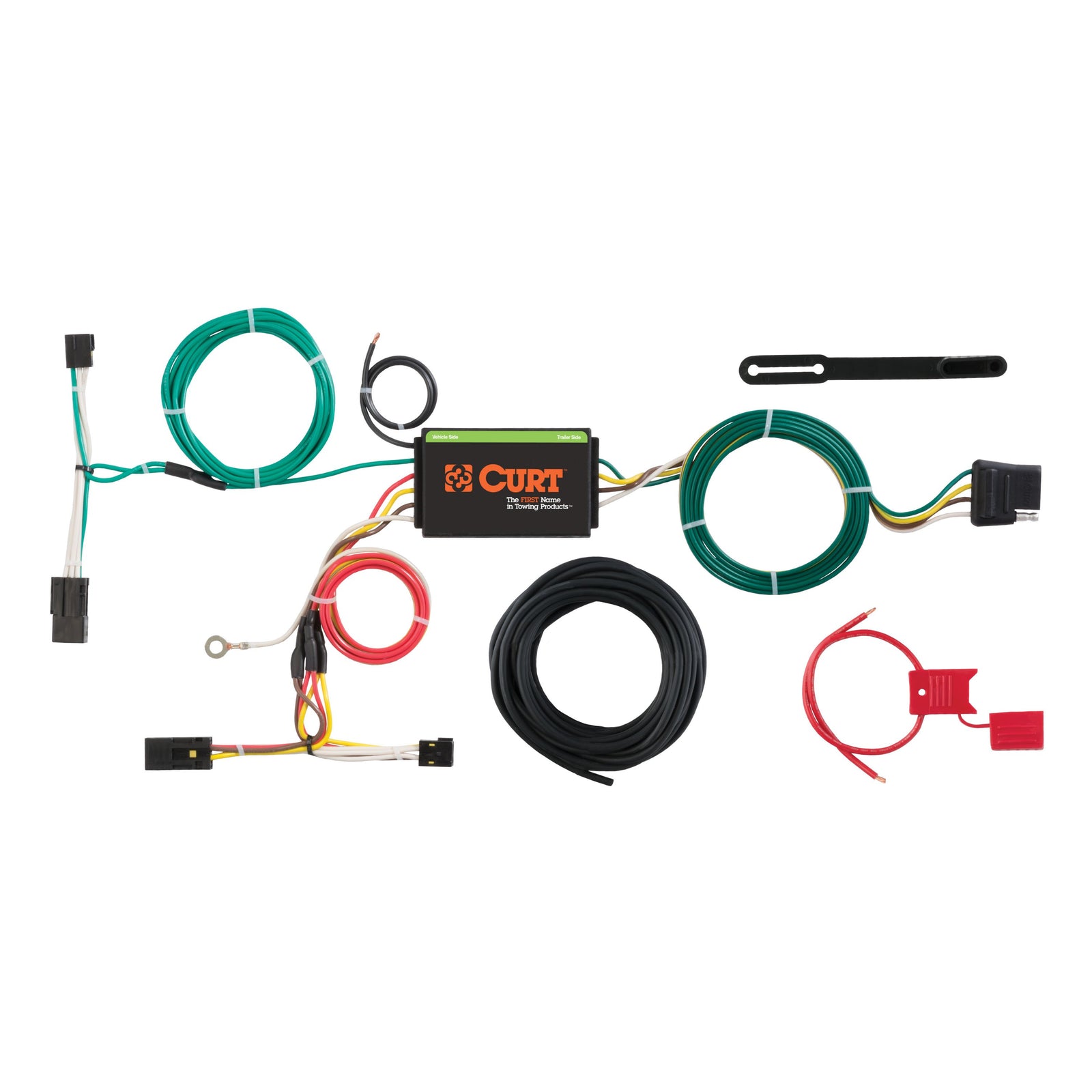 CURT 56257 Vehicle-Side Custom 4-Pin Trailer Wiring Harness, Fits Select Chevrolet Captiva Sport