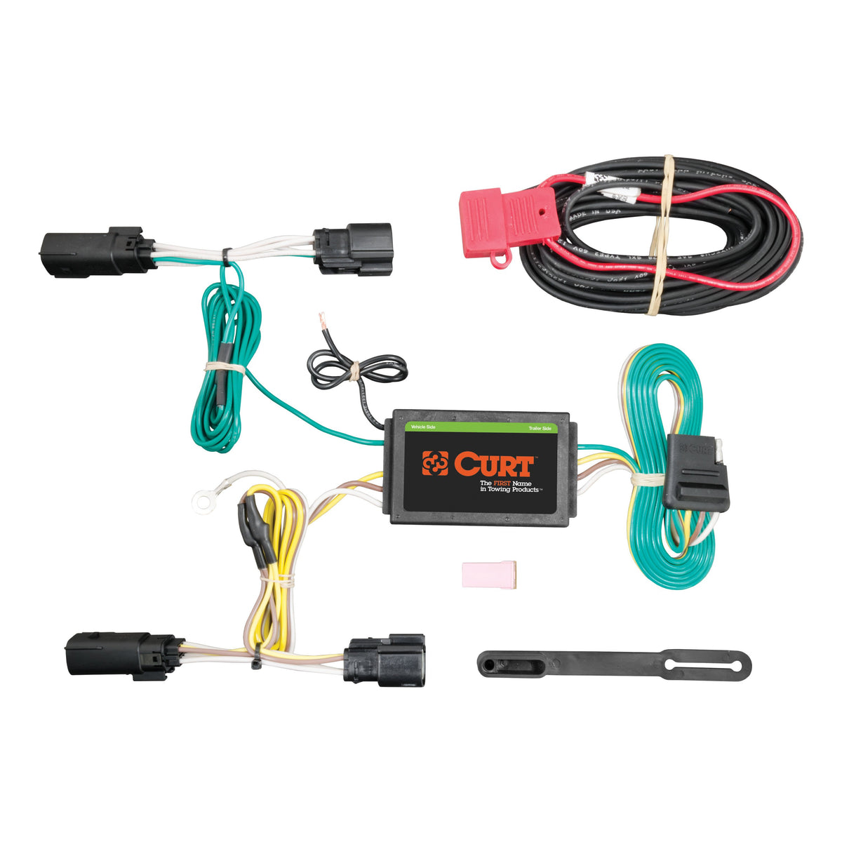 CURT 56258 Vehicle-Side Custom 4-Pin Trailer Wiring Harness, Fits Select Lincoln MKZ