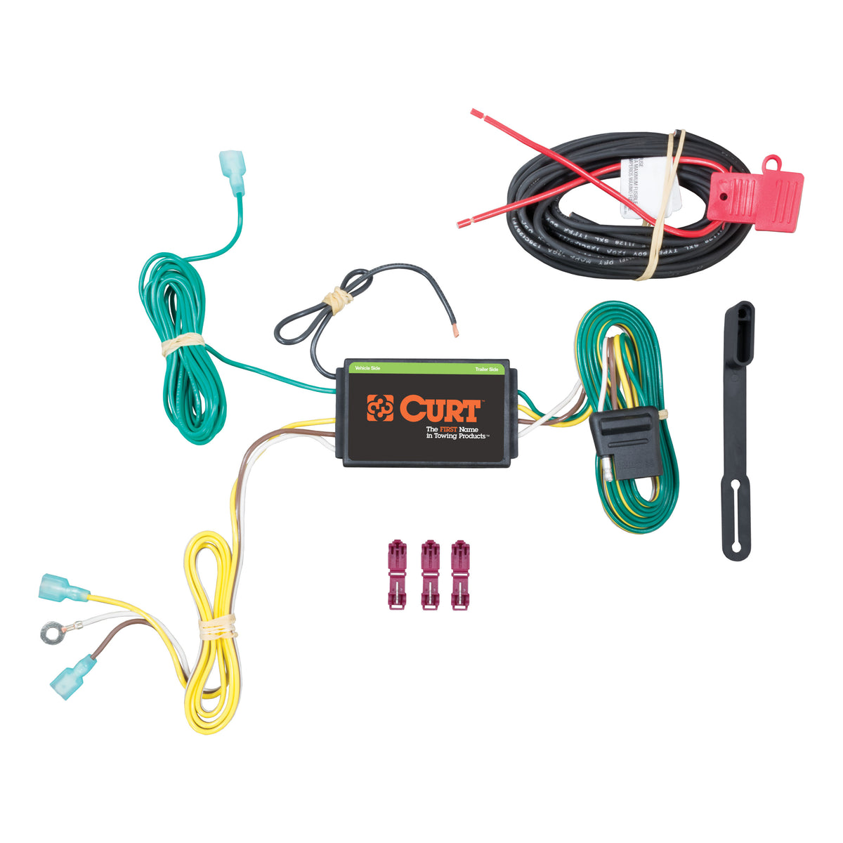 CURT 56262 Vehicle-Side Custom 4-Pin Trailer Wiring Harness, Fits Select Lincoln MKC