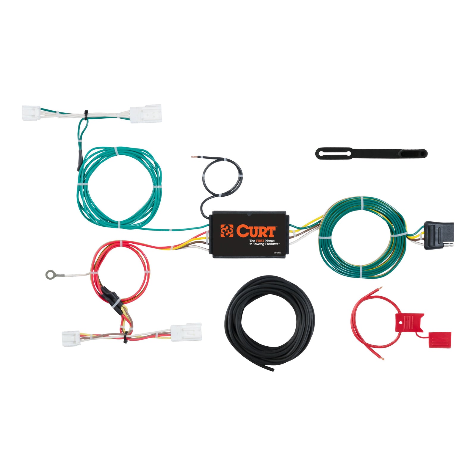 CURT 56268 Vehicle-Side Custom 4-Pin Trailer Wiring Harness, Fits Select Lexus NX200t, NX300, NX300h
