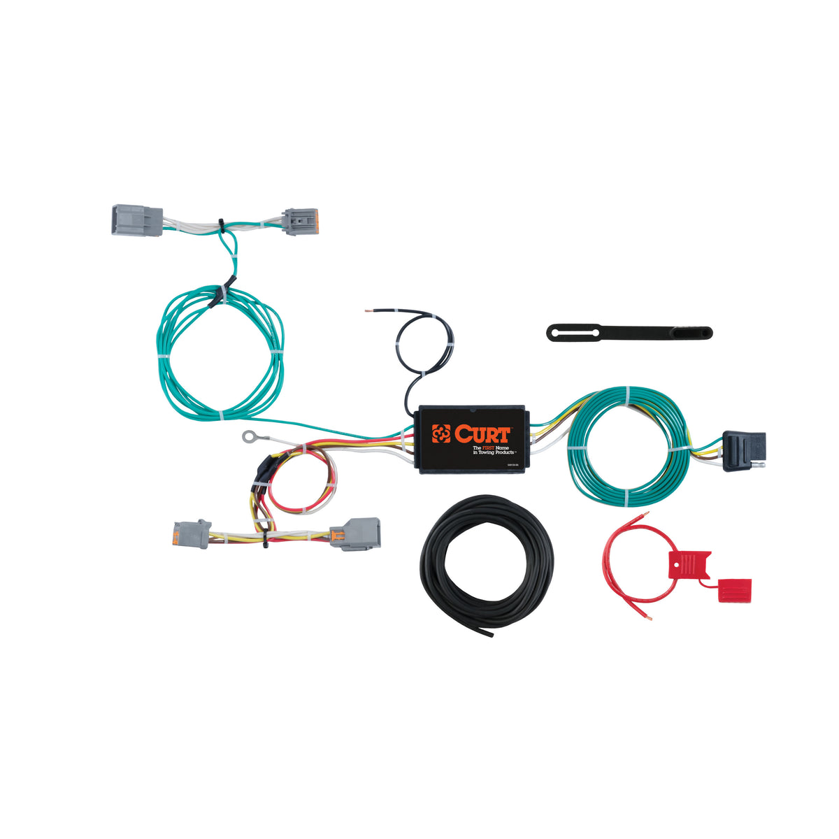 CURT 56287 Vehicle-Side Custom 4-Pin Trailer Wiring Harness, Fits Select Volvo V60