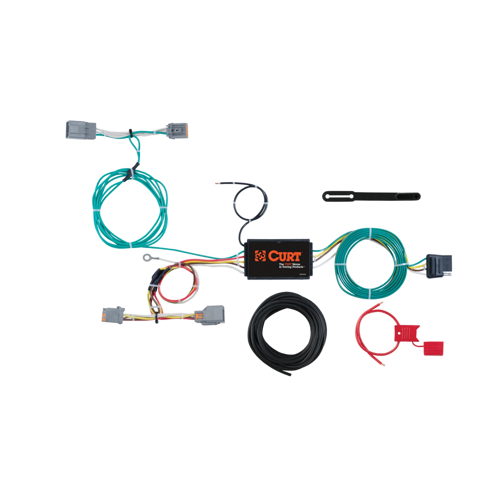 CURT 56287 Vehicle-Side Custom 4-Pin Trailer Wiring Harness, Fits Select Volvo V60