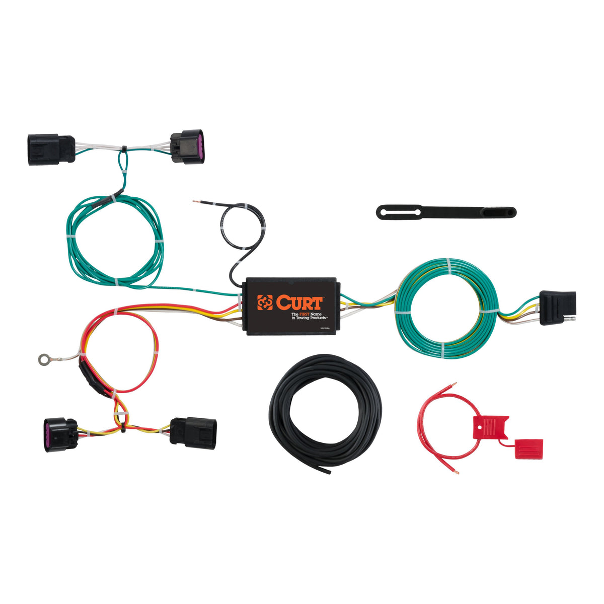CURT 56288 Vehicle-Side Custom 4-Pin Trailer Wiring Harness, Fits Select Buick Verano