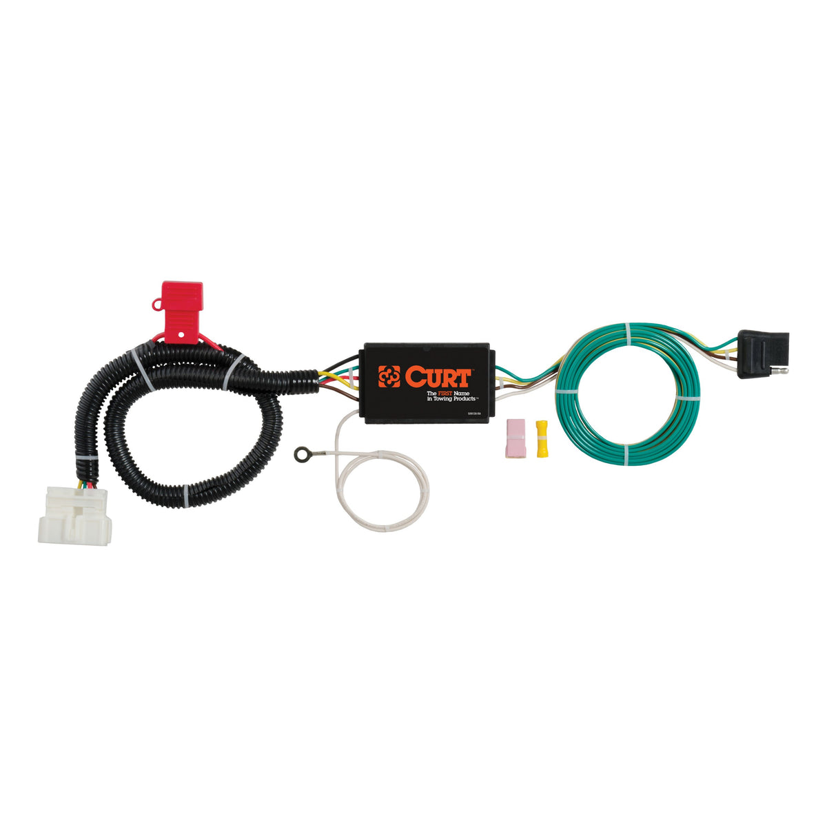 CURT 56291 Vehicle-Side Custom 4-Pin Trailer Wiring Harness, Fits Select Honda Pilot, Passport