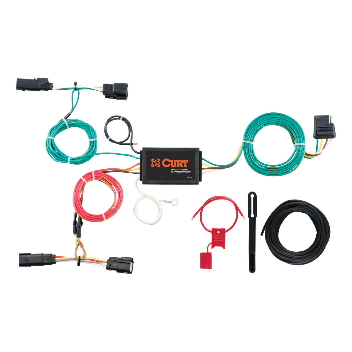 CURT 56292 Vehicle-Side Custom 4-Pin Trailer Wiring Harness, Fits Select Ford Edge Titanium