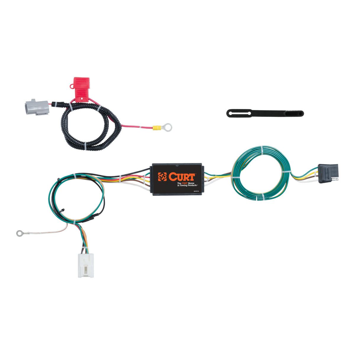 CURT 56296 Vehicle-Side Custom 4-Pin Trailer Wiring Harness, Fits Select Mitsubishi Outlander, Eclipse Cross