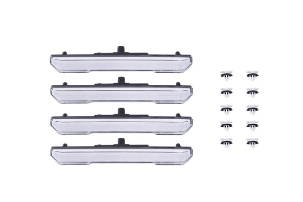 Diode Dynamics 20-21 Sierra 2500/3500 HD LED Sidemarkers Clear Set - DD5125 for 2020-2026 GMC Sierra 2500 - front view