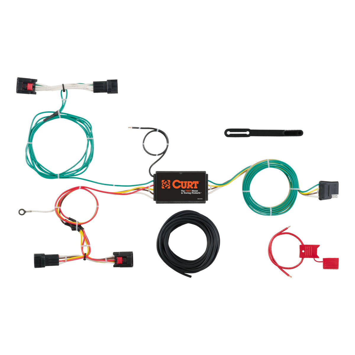 CURT 56297 Vehicle-Side Custom 4-Pin Trailer Wiring Harness, Fits Select Land Rover Discovery Sport