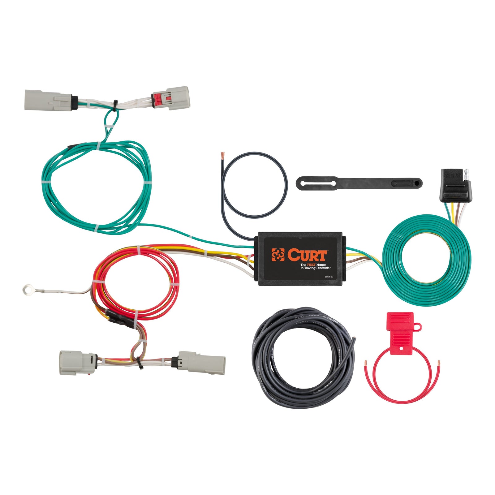 CURT 56298 Vehicle-Side Custom 4-Pin Trailer Wiring Harness, Fits Select Lincoln MKX