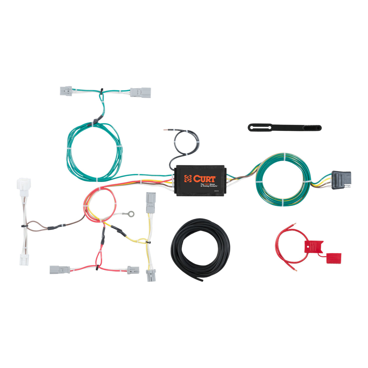 CURT 56299 Vehicle-Side Custom 4-Pin Trailer Wiring Harness, Fits Select Honda Accord Sedan