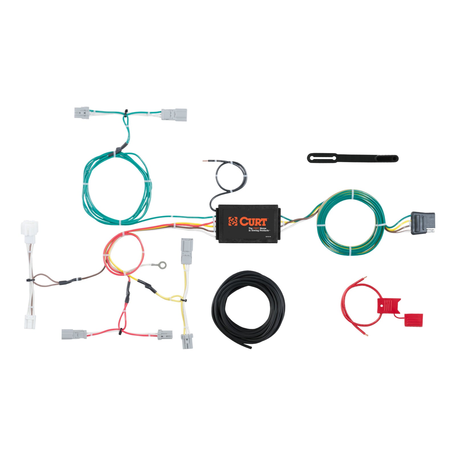 CURT 56299 Vehicle-Side Custom 4-Pin Trailer Wiring Harness, Fits Select Honda Accord Sedan
