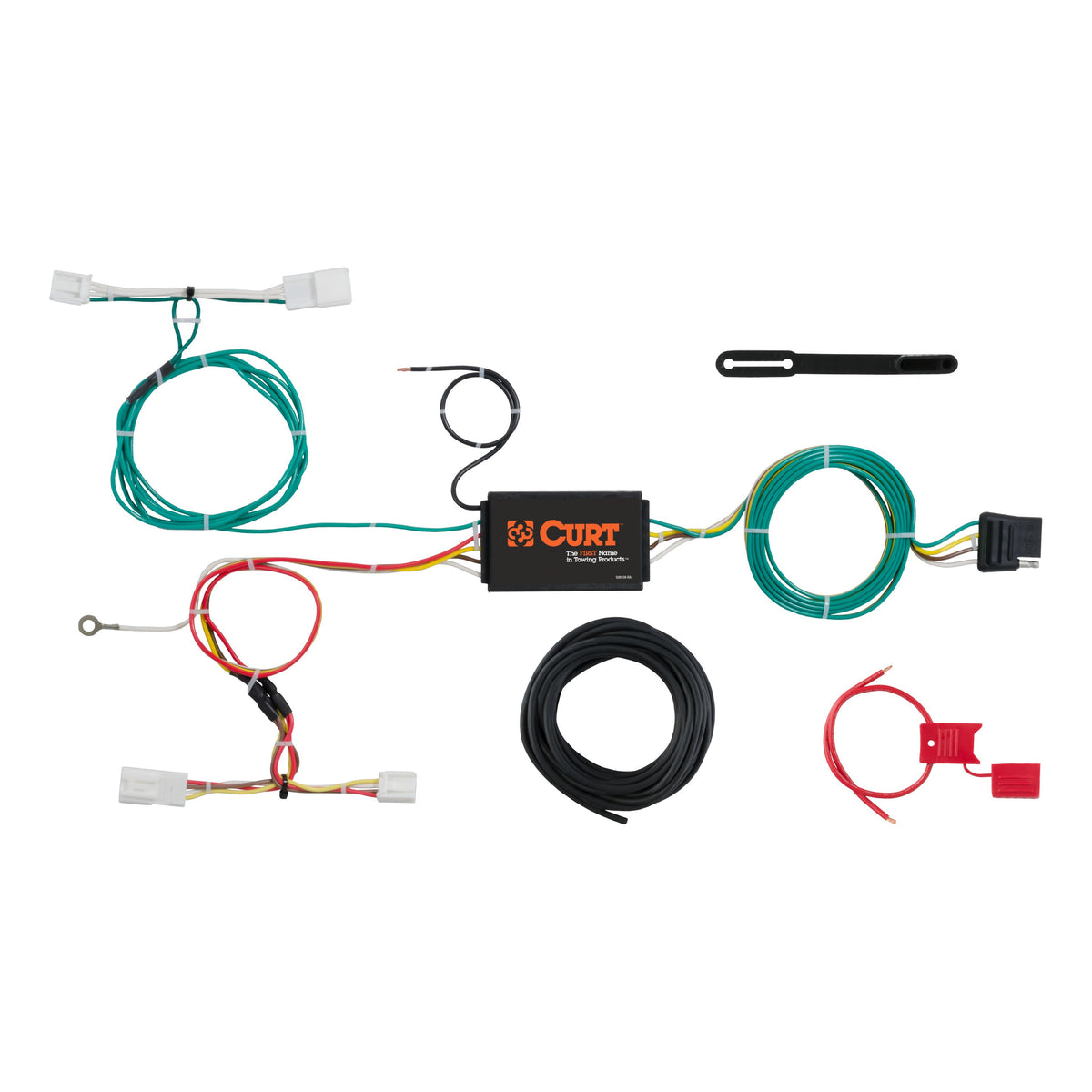 CURT 56309 Vehicle-Side Custom 4-Pin Trailer Wiring Harness, Fits Select Scion iM, Toyota Corolla