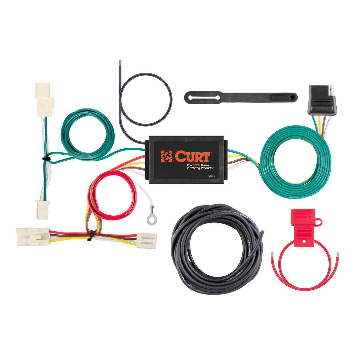 CURT 56314 Vehicle-Side Custom 4-Pin Trailer Wiring Harness, Fits Select Kia Optima