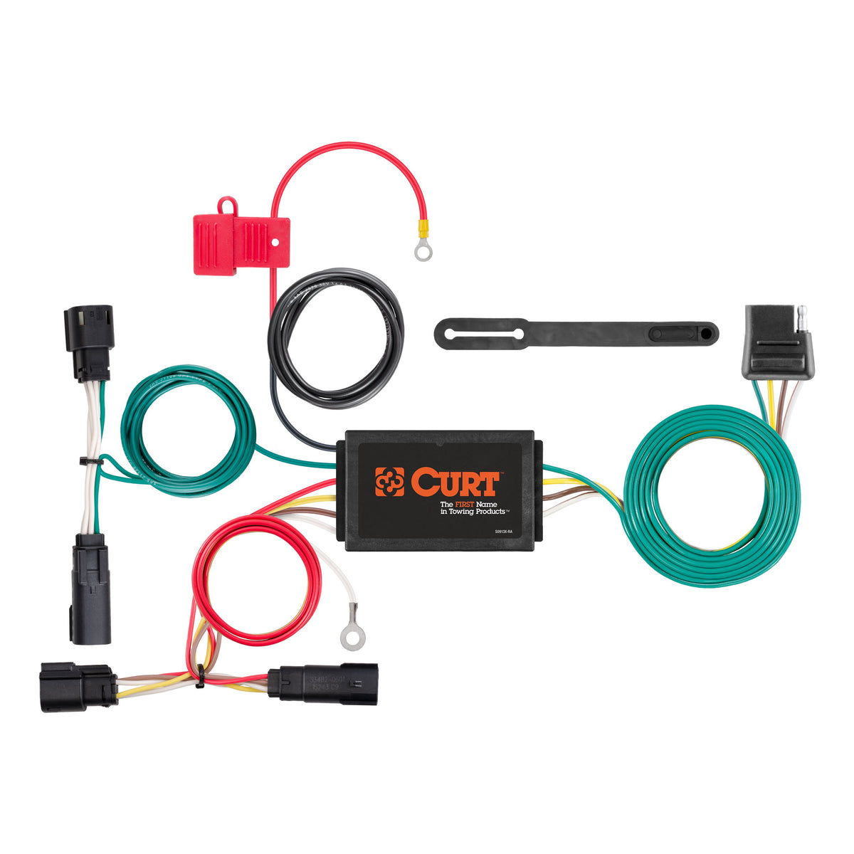 CURT 56315 Vehicle-Side Custom 4-Pin Trailer Wiring Harness, Fits Select Chevrolet Volt
