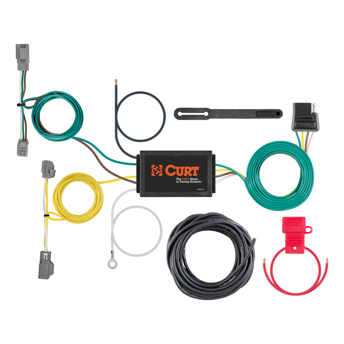 CURT 56319 Vehicle-Side Custom 4-Pin Trailer Wiring Harness, Fits Select Chevrolet Cruze