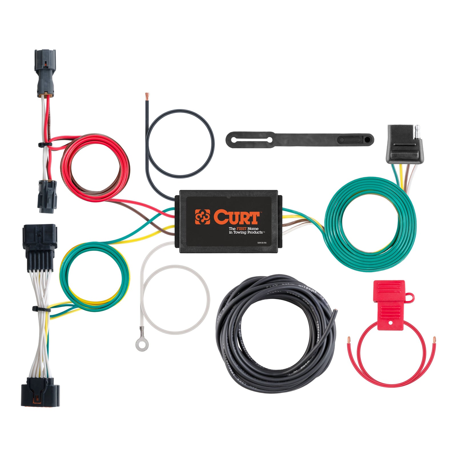CURT 56321 Vehicle-Side Custom 4-Pin Trailer Wiring Harness, Fits Select Kia Sportage