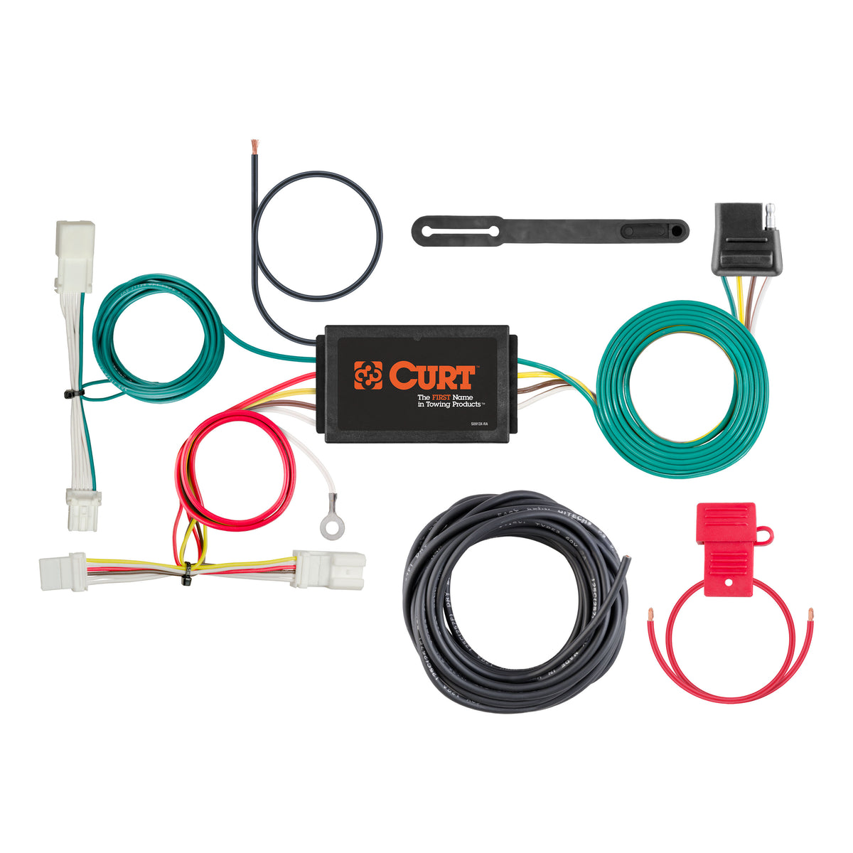 CURT 56324 Vehicle-Side Custom 4-Pin Trailer Wiring Harness, Fits Select Honda Civic