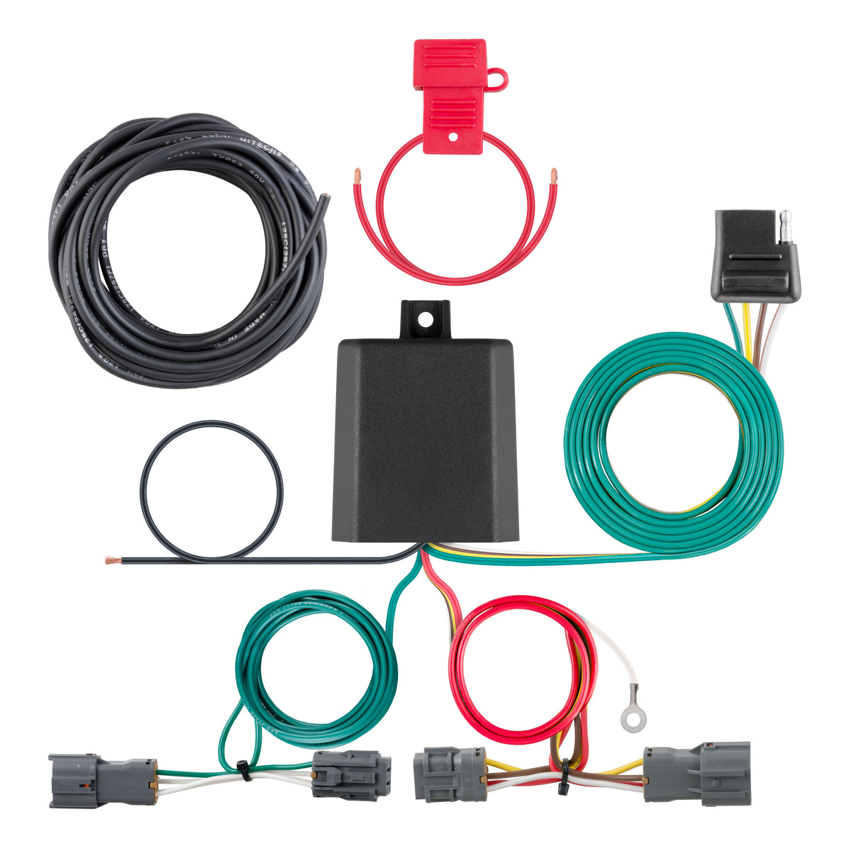 CURT 56328 Vehicle-Side Custom 4-Pin Trailer Wiring Harness, Fits Select Kia Sorento