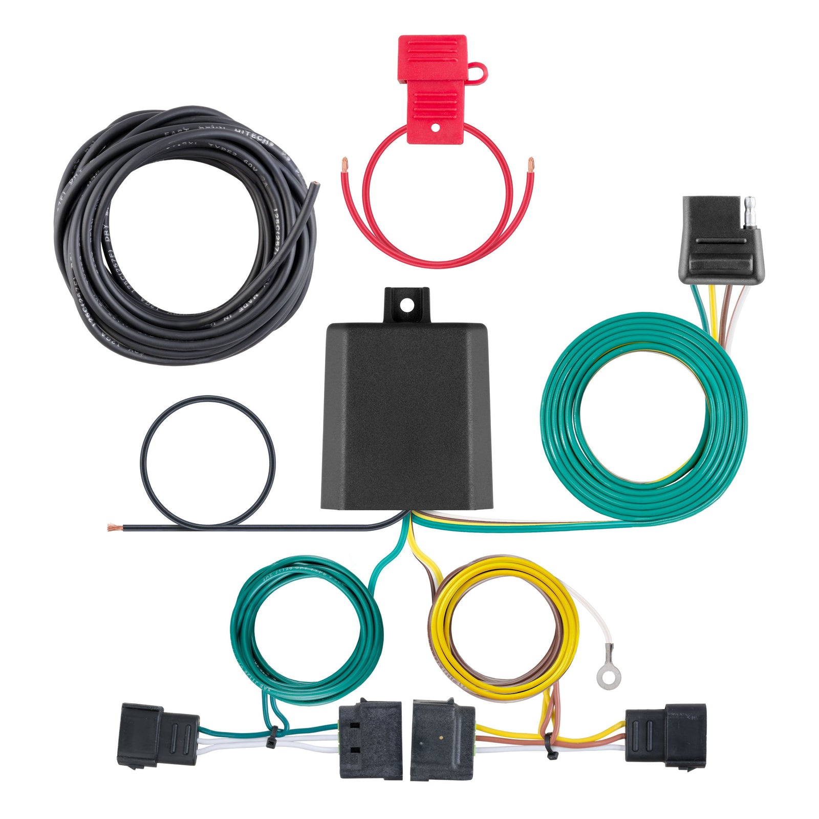 CURT 56329 Vehicle-Side Custom 4-Pin Trailer Wiring Harness, Fits Select Ford Edge, Escape, Freestar, Lincoln MKX, Mazda Tribute