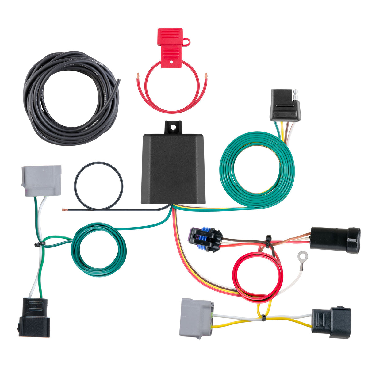 CURT 56330 Vehicle-Side Custom 4-Pin Trailer Wiring Harness, Fits Select Dodge Journey with LED Taillights