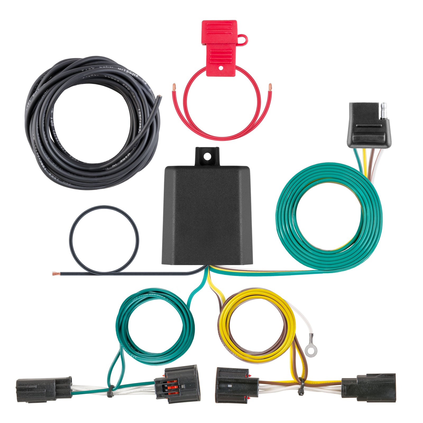 CURT 56331 Vehicle-Side Custom 4-Pin Trailer Wiring Harness, Fits Select Chrysler Town and Country, Dodge Grand Caravan