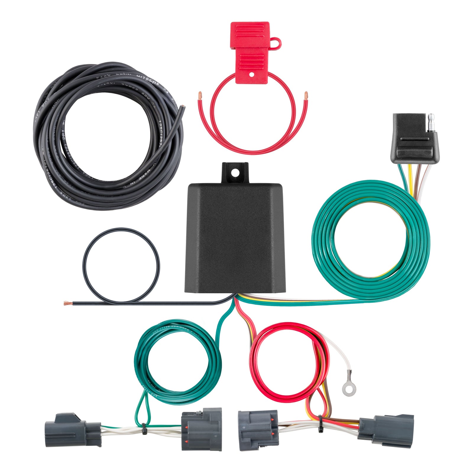 CURT 56334 Vehicle-Side Custom 4-Pin Trailer Wiring Harness, Fits Select Dodge Nitro, Jeep Liberty