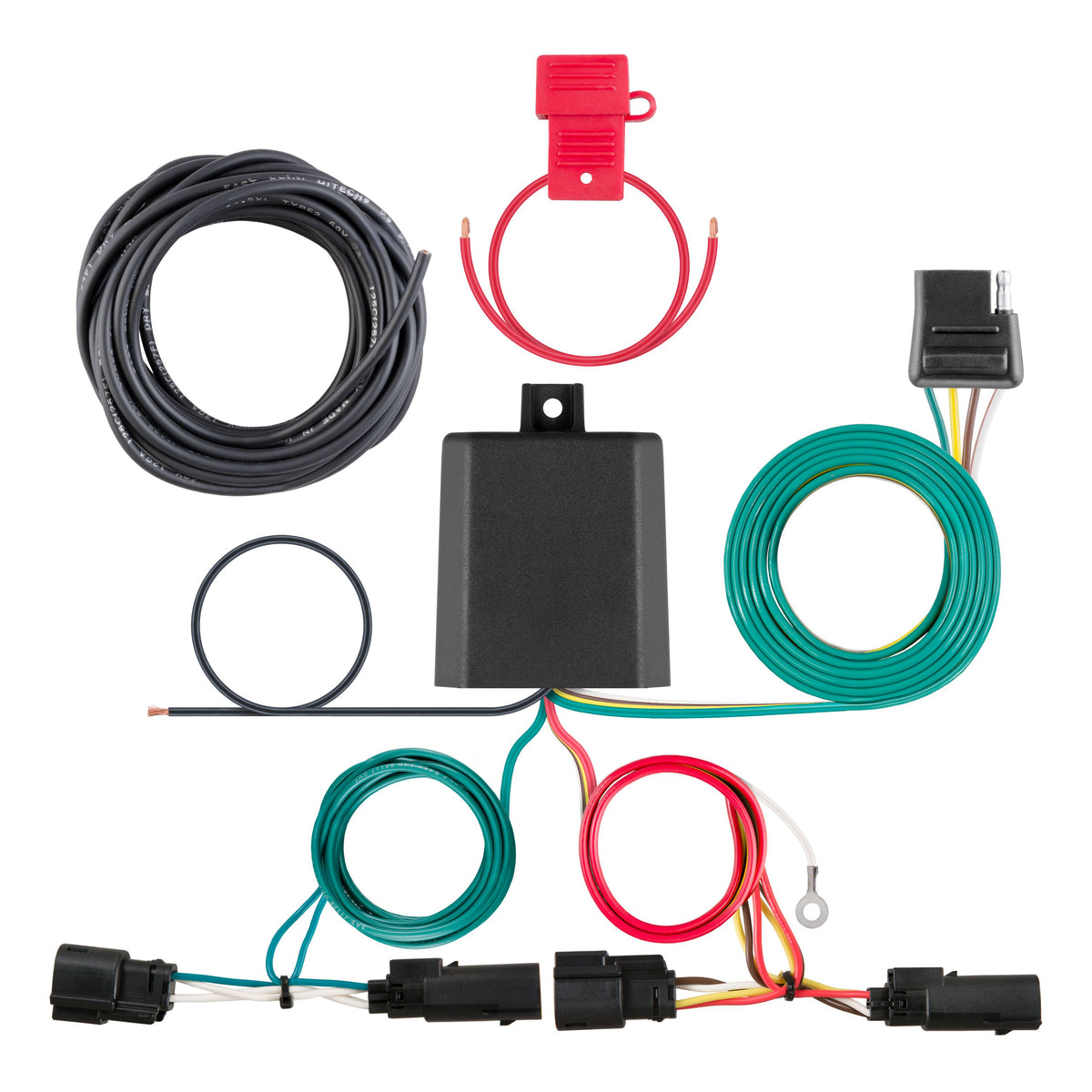 CURT 56335 Vehicle-Side Custom 4-Pin Trailer Wiring Harness, Fits Select Ford Escape