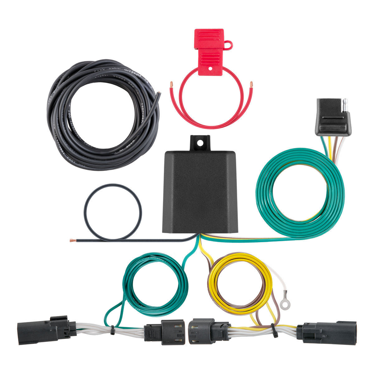 CURT 56343 Vehicle-Side Custom 4-Pin Trailer Wiring Harness, Fits Select Ford Flex